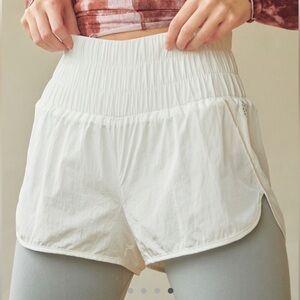 Free People “The Way Home” shorts-white-XS